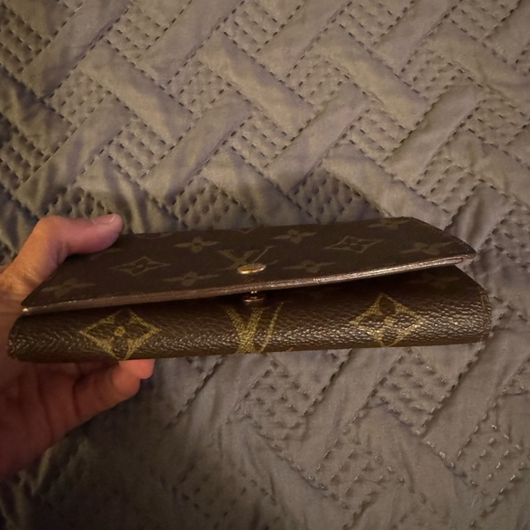 Auth Louis Vuitton Port Monnaie Tresor L-shaped Zipper Wallet Monogram Folding - Picture 7 of 9
